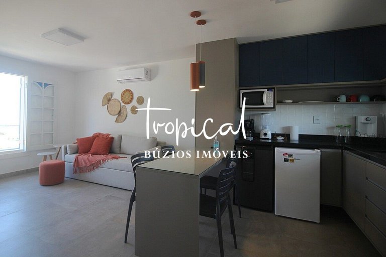 FL16 - Flat em condomínio pé na areia em Búzios