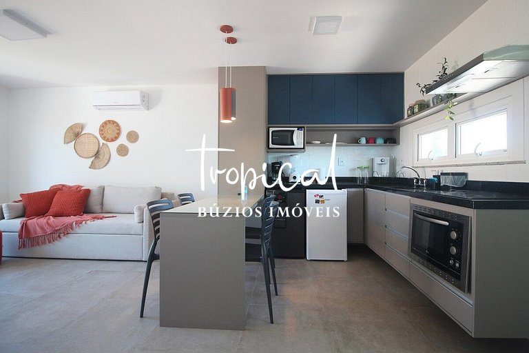 FL16 - Flat em condomínio pé na areia em Búzios