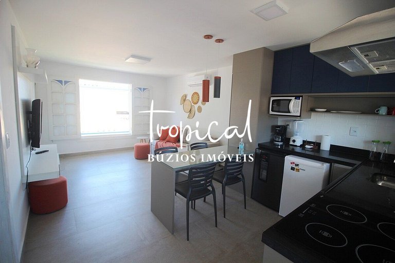 FL16 - Flat em condomínio pé na areia em Búzios