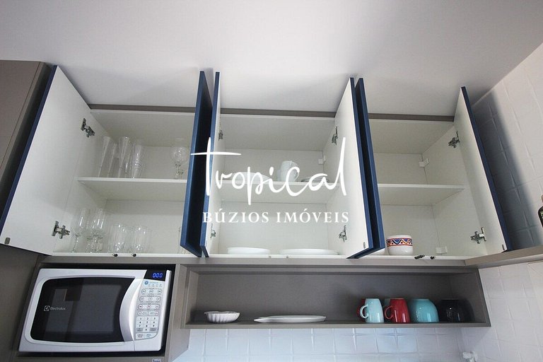 FL16 - Flat em condomínio pé na areia em Búzios