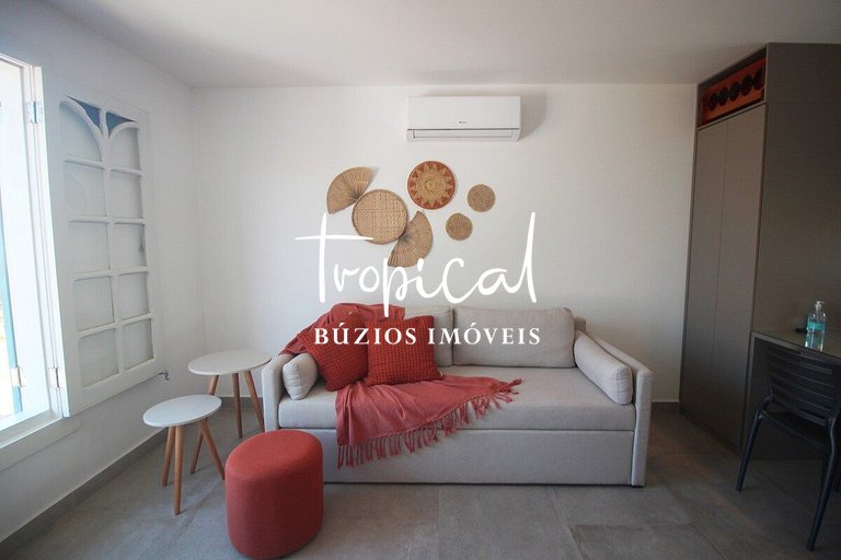 FL16 - Flat em condomínio pé na areia em Búzios