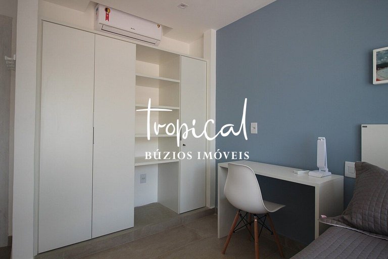 FL16 - Flat em condomínio pé na areia em Búzios