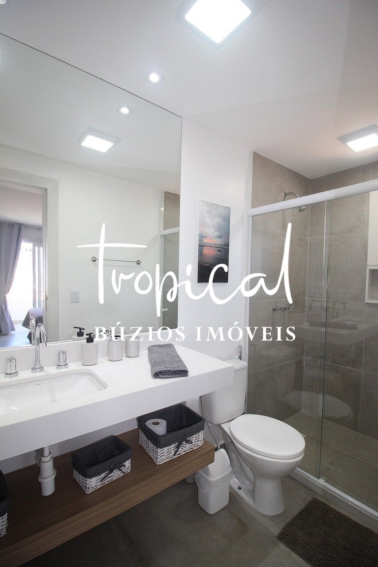 FL16 - Flat em condomínio pé na areia em Búzios