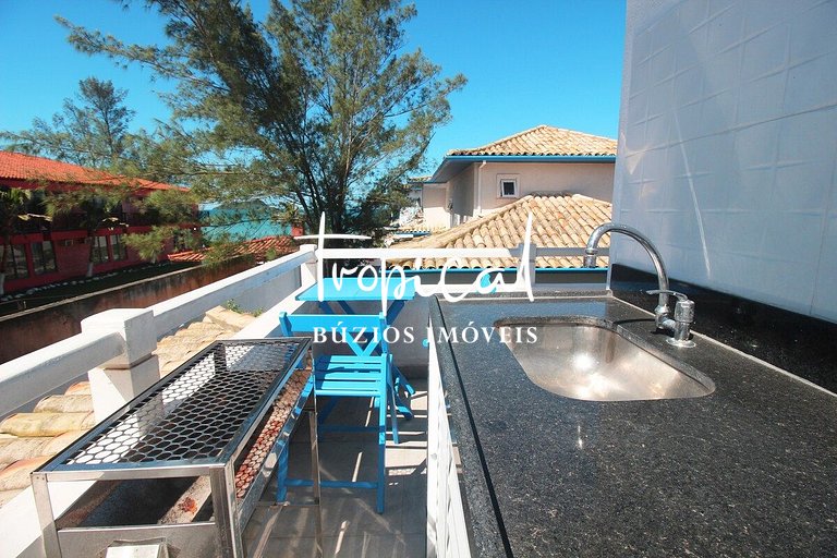 FL16 - Flat em condomínio pé na areia em Búzios