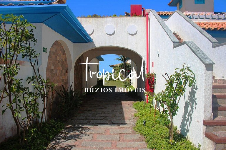 FL16 - Flat em condomínio pé na areia em Búzios