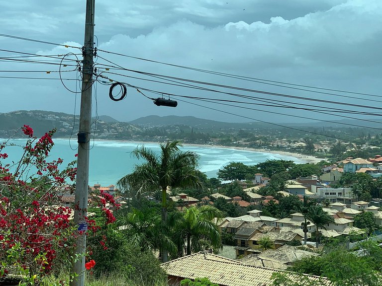 FI25 - Chalé charmoso com vista panorâmica da praia de Gerib
