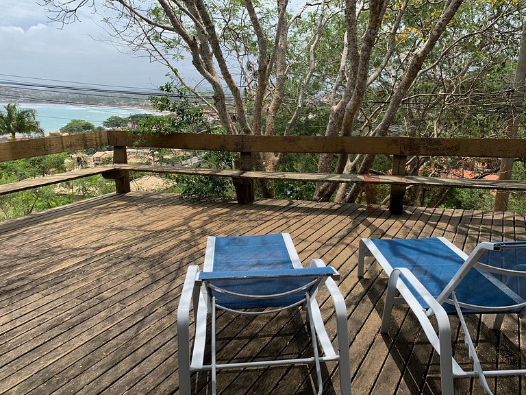 FI25 - Chalé charmoso com vista panorâmica da praia de Gerib