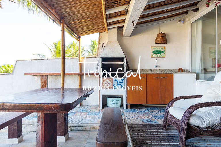 GB50 - Casa exclusiva na beira da Praia de Geribá