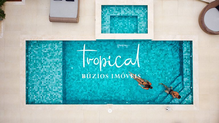 AB88 - Casa com alto lazer e vista para o mar de Búzios