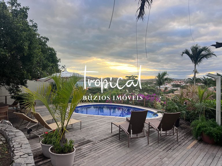 A casa à venda com vista para praia de Geribá