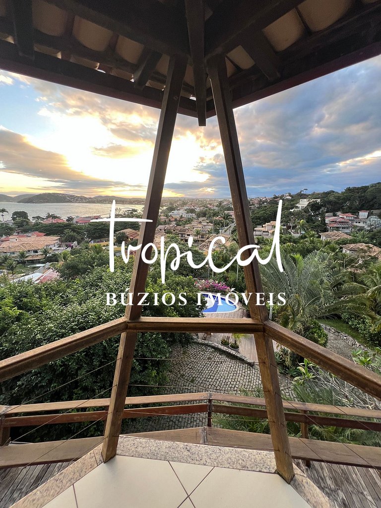A casa à venda com vista para praia de Geribá