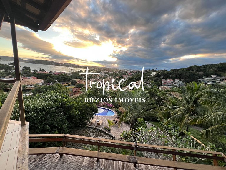A casa à venda com vista para praia de Geribá