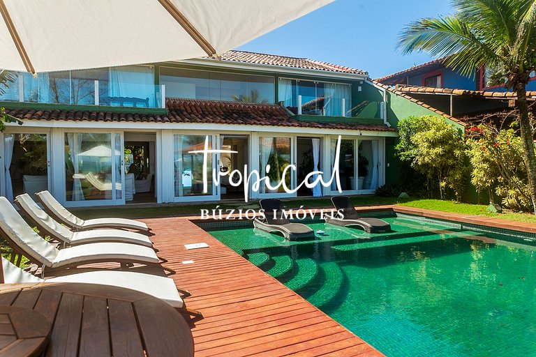 GB52 - Magnificent Beach Front Villa in Geribá 7 bdrs Pool S