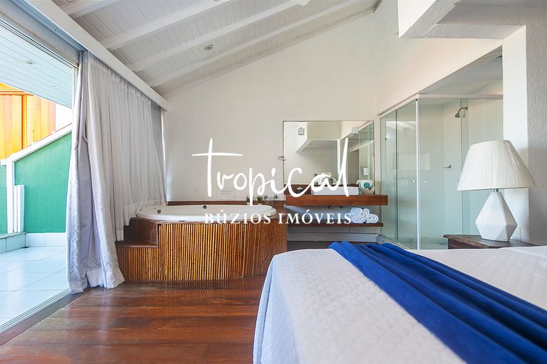 GB52 - Magnificent Beach Front Villa in Geribá 7 bdrs Pool S