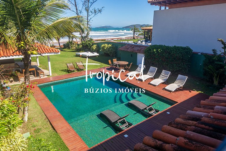GB52 - Magnificent Beach Front Villa in Geribá 7 bdrs Pool S